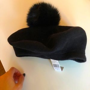 Barney’s beret with poof one size